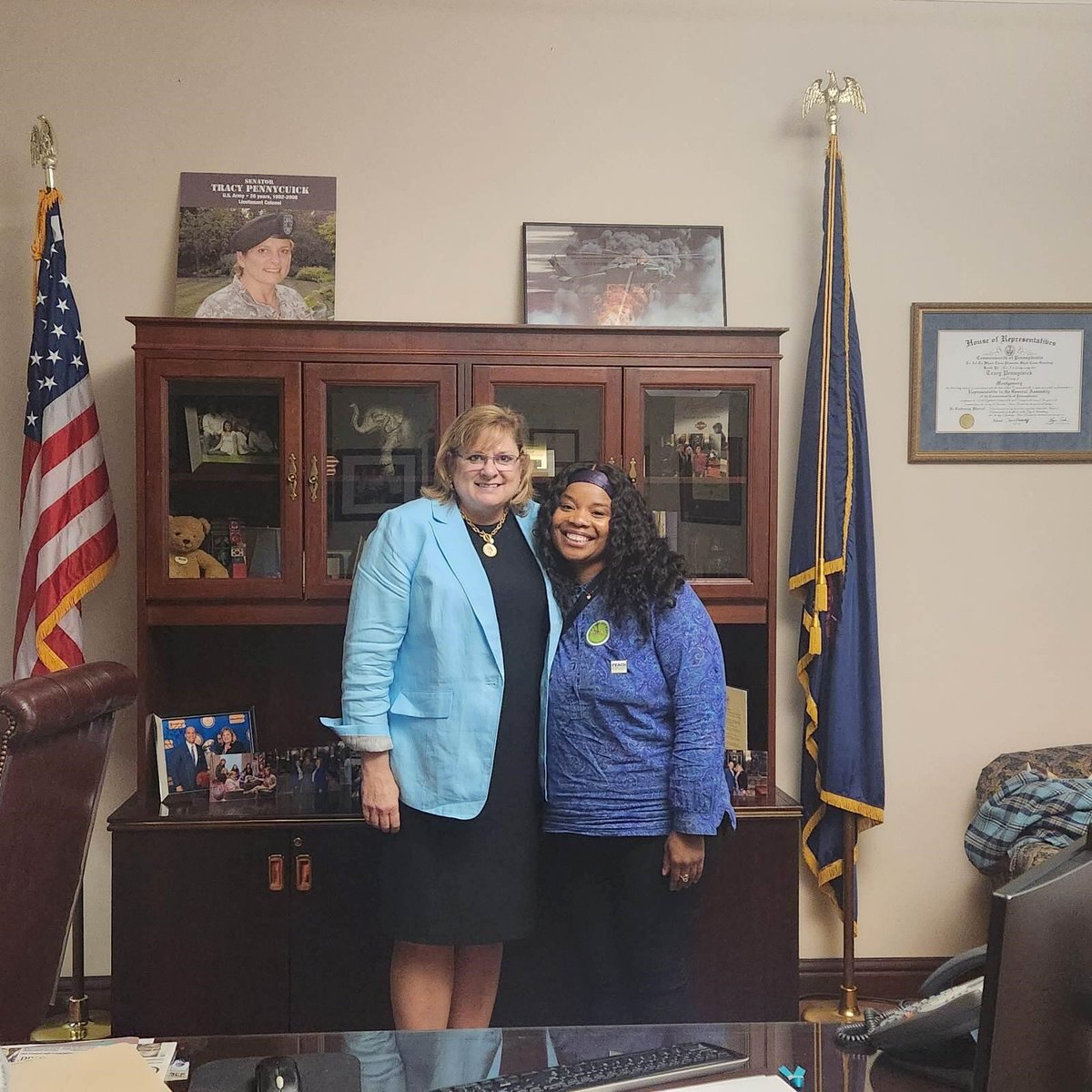 Great meeting with Naimah Rhodes today! Naimah is an Early Childhood Education & Career and Technical Education Teacher at @PottstownHigh School and a proud member of @TeachPlusPA, a teacher-leader organization in PA. 👏🏼