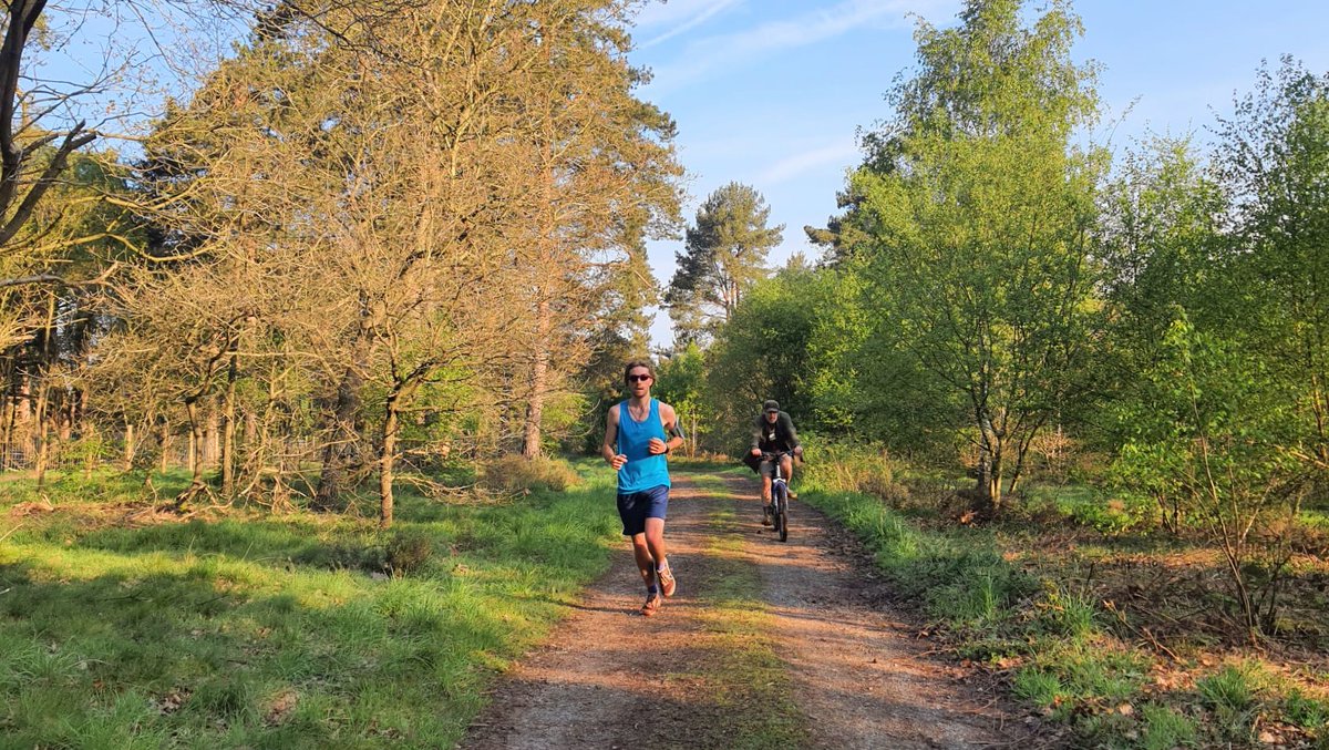 2 days till myself and @KatieMonk21 kick of Marine Miles! I went on my final home run yesterday, a half marathon with my parents pacing me on bikes around @RSPBSherwood with a beautiful sunrise. Donate what you can to @HWDT_org below. 👇 Thank you! gofund.me/3fab66fb