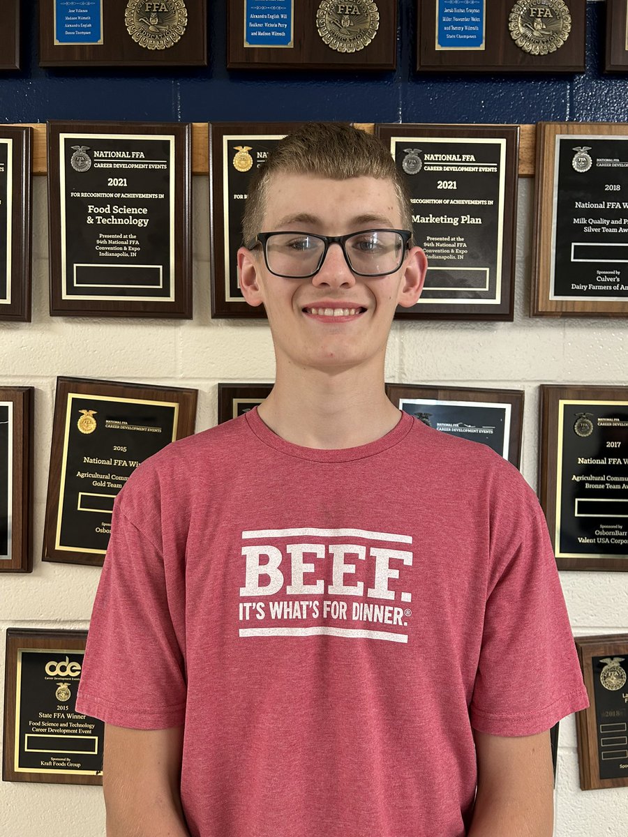 Congratulations to Cyrus Bivens for being selected as a Foundation Ambassador at the 95th Kentucky FFA Convention!