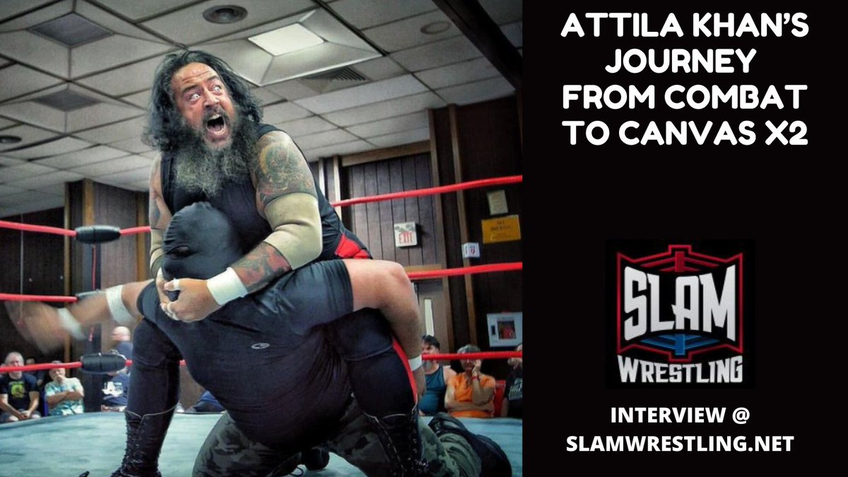 In the ring, Atilla Khan (@DMcHawes) is a pretty scary dude, one of the top stars in the St. Louis-based @SICWExplosion. But outside of the ring, he's a talented painter. It's quite the story, as detailed in this @SlamWrestling profile: slamwrestling.net/index.php/2024…