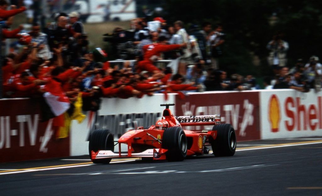 i honestly think wholeheartedly the most known moment is AD21, but the most iconic to me will be schumacher japan 2000