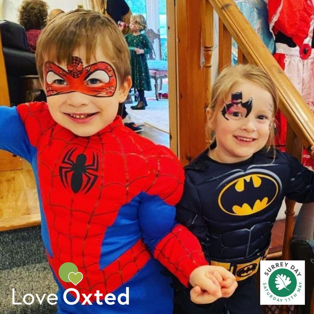 As part of our Super Surrey Day celebrations this Saturday, Jade from Honey Bee Face Painting will be doing FREE face painting from 11am-2pm at Dessert Spot. 🦋 . . #oxted #surrey #visitsurrey #surreyday #loveoxted #superhero