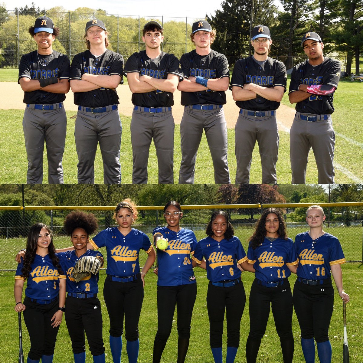 Senior Day! Softball and Baseball host Dieruff today at 4PM at the JBC Ballfields. Softball ceremony at 3:30 and Baseball at 4. Come on out and cheer on our seniors in their last game as Canaries! It’s a beautiful day for a ball game! #CanaryNation 🟡🔵🐥💪⚾️🥎