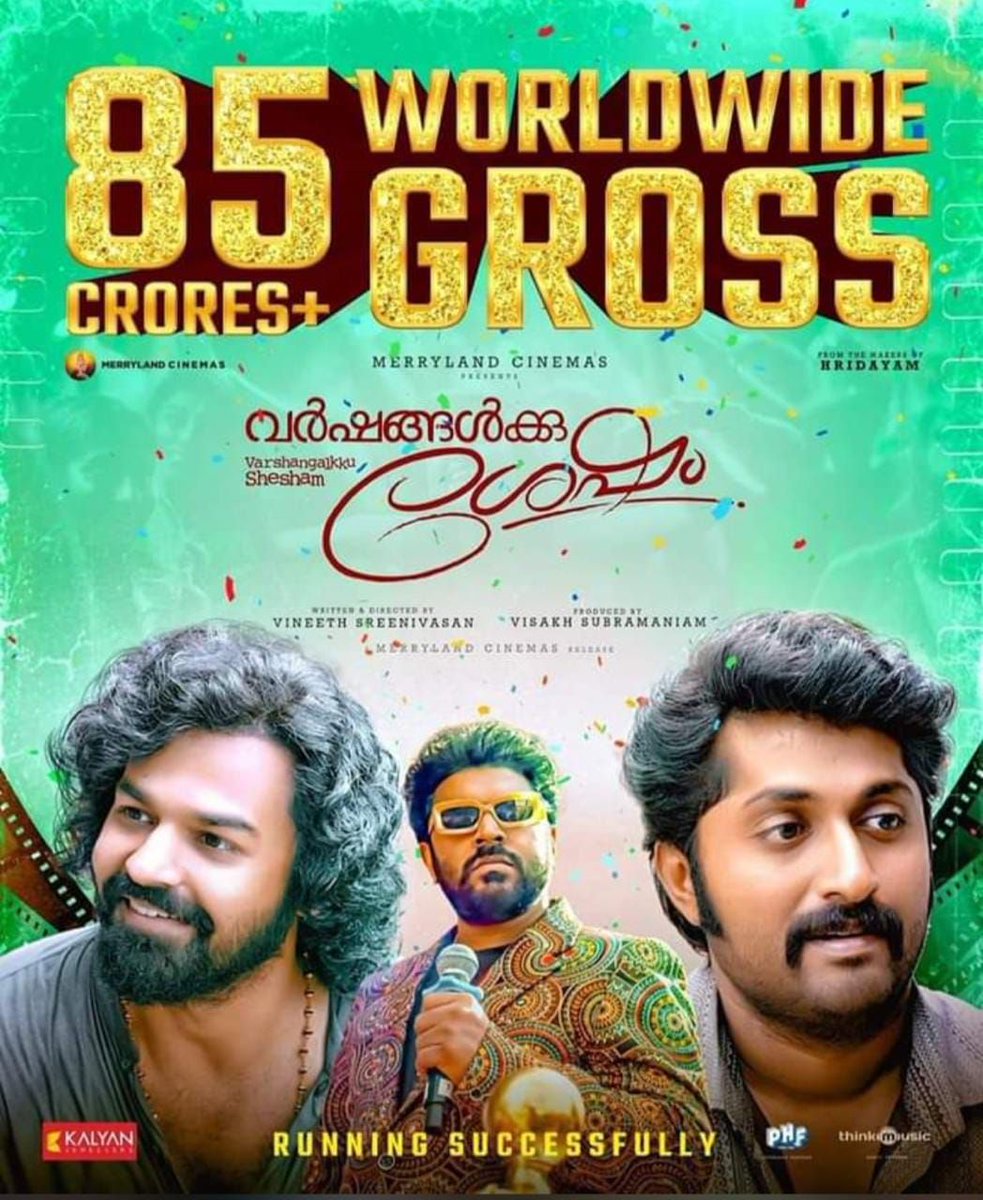 #VarshangalkkuShesham collected 85 CR WORLDWIDE