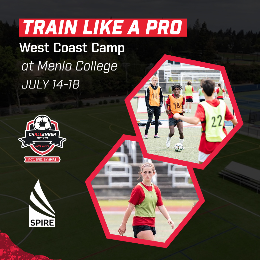 Train Like A Pro Soccer camp will take place at Menlo College this year! July 14th - July 18th! Don't miss out on the early bird discount! ⚽️ Register here! ⬇️ challenger.configio.com/pd/254906 #spire #soccercamp #menlopark
