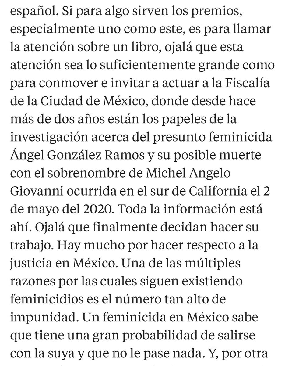 El deseo de Cristina Rivera Garza es que el premio Pulitzer por ‘El invencible verano de Liliana’ sirva, por fin, para hacer justicia. lavanguardia.com/cultura/202405…