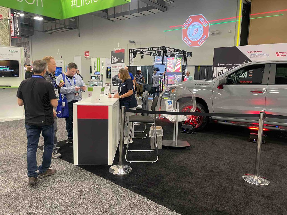 One very lucky AISTech attendee is going to drive home a ‘24 Chevy Silderado truck! Will it be you? Make sure to get your ticket stamped at 10 of the Truck Giveaway Sponsor booths before dropping it at booth #1152. You must be present to win—drawing is at 2:30p.m. Wed., 8 May.