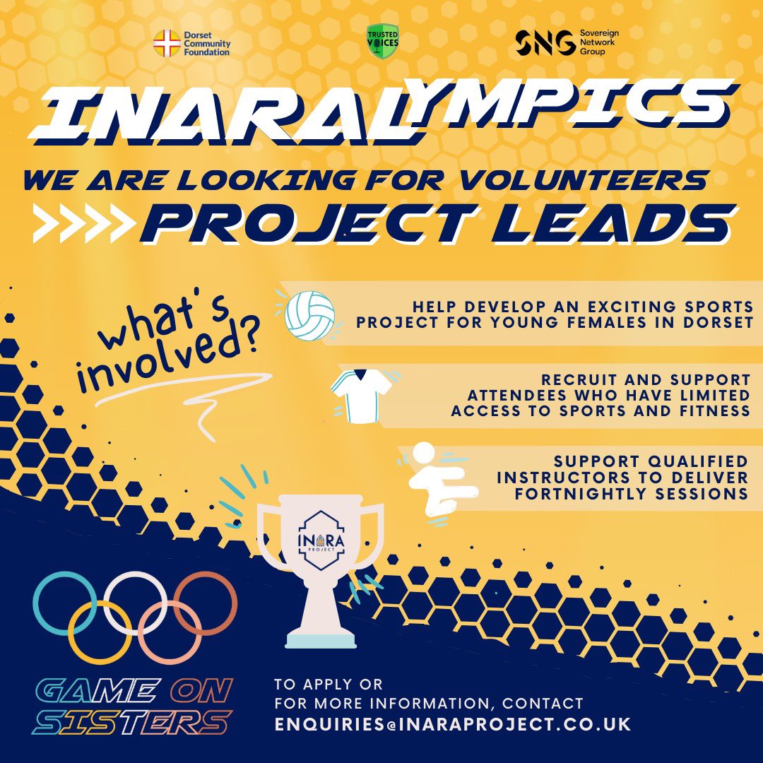 Inara Project (@inaraproject) on Twitter photo 🌟 We're looking for passionate individuals to join us as Project Lead Volunteers for Inaralympics!
Ready to make a difference? Join us today enquiries@inaraproject.co.uk 🌟#Inaralympics #InaraProject #volunteering 🌟 We're looking for passionate individuals to join us as Project Lead Volunteers for Inaralympics!
Ready to make a difference? Join us today enquiries@inaraproject.co.uk 🌟#Inaralympics #InaraProject #volunteering