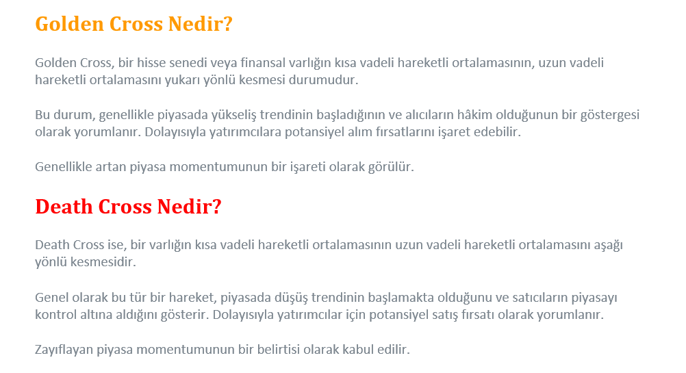 #GESAN #GoldenCross  Nedir?