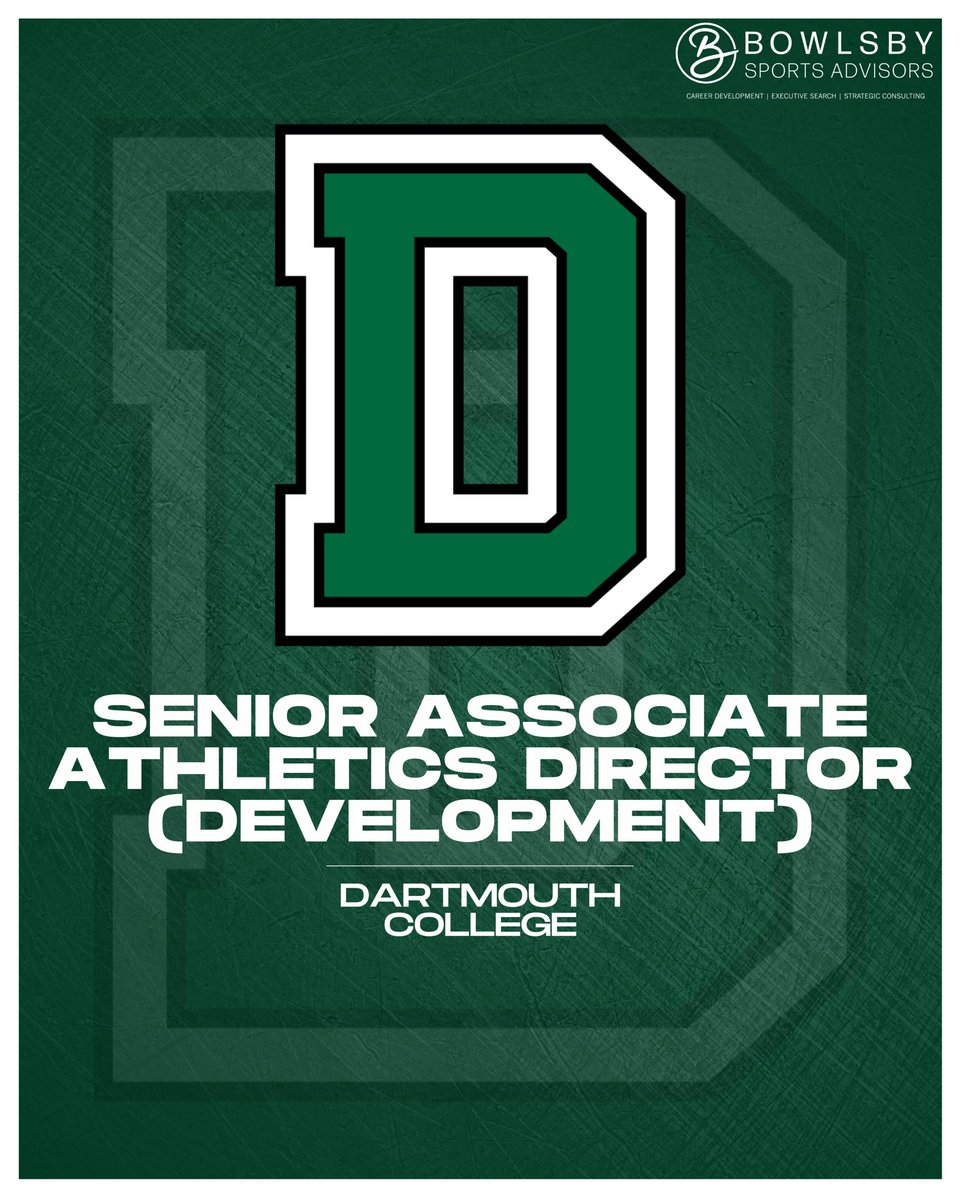 Excited to partner with @mikeharrity and his team on their search for a new Senior Associate Athletics Director for Development. This is an opportunity to reimagine and build a fundraising unit at one of the elite academic institutions in the world.