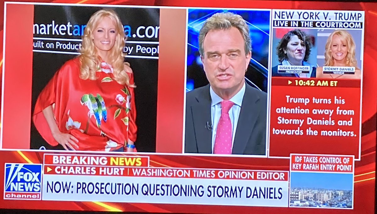 It’s funny listening to @FoxNews attempt to discredit the reason for @StormyDaniels testimony. She’s on the stand for the simple reason that Trump paid her hush money. He claims he didn’t. Find the truth and move along. A Trump-shill attorney just made the comment that “she looks