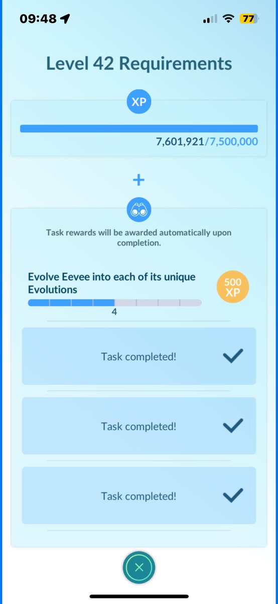 itsturtlejr's tweet photo. I really don’t like this task. Does anyone know if there’s a way we can find out what eeveelution we are missing for this task? #teamturtlejr #1tsturtlejr #1tsturtlejrpogo #pokemongo #pokemongoapp #teammystic #teammysticpogo https://t.co/VnR5wu05Vg