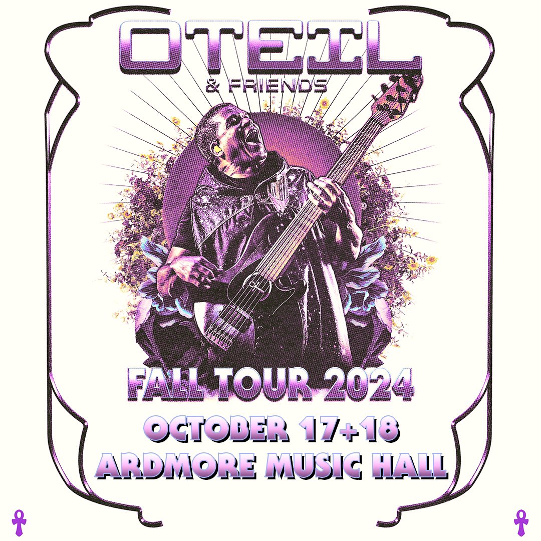 ON SALE FRIDAY 💀🥀 Ask and you shall receive ~ @OteilBurbridge returns for another legendary 2 night-run in Philly this October with special guests @MelvinSeals @KimockMusic, Jason Crosby, @JohnKimock, Tom Guarna, & @LamarPopMusic 🎟️ bit.ly/Oteil2NightPas…