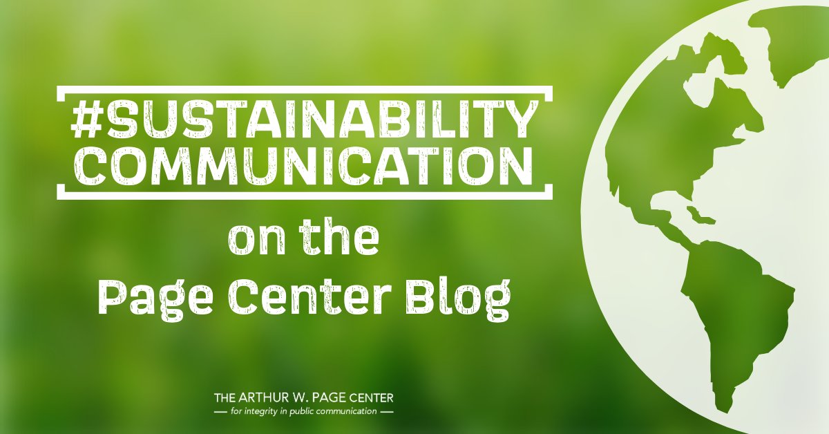 On the Page Center blog: Insights and takeaways from each of our recent sustainability projects, including research on fan activism, influencers, greenwashing and more. bellisario.psu.edu/page-center/pa…
