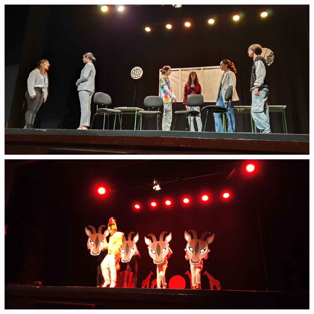 cfiezamora's tweet photo. 🎭Última mañana disfrutando de la XI Muestra de Teatro Escolar con #Malditos16 de @Nando_Lopez_ representada por @iesfuentesauco y #ElReyLeón representada por #CEIPValleDelGuareña. Estupendo trabajo del alumnado y profesorado.🤩 ¡Gracias a los centros participantes como público! https://t.co/wKuKZt0vQP