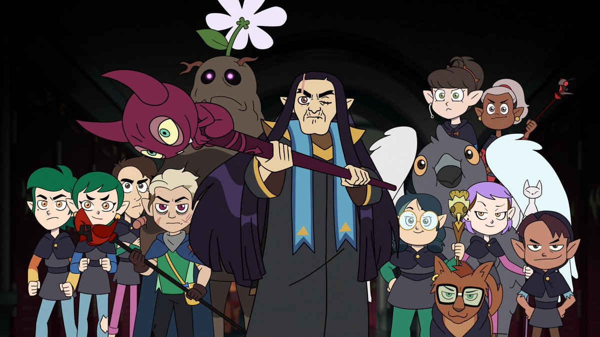Today marks the 2nd anniversary of the #TheOwlHouse episode 'Labyrinth Runners' written by Luz Batista & @danaterrace, and directed by Bridget Underwood.
When the Emperor's coven comes to Hexside, Gus teams up with an unlikely ally.