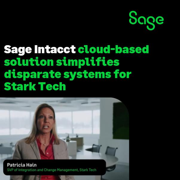 Growing multi-entity business, Stark Tech uses Sage Intacct to manage many acquisition businesses switching from Excel to an all-in-one efficient solution. 1sa.ge/Bh0650Ryy2J