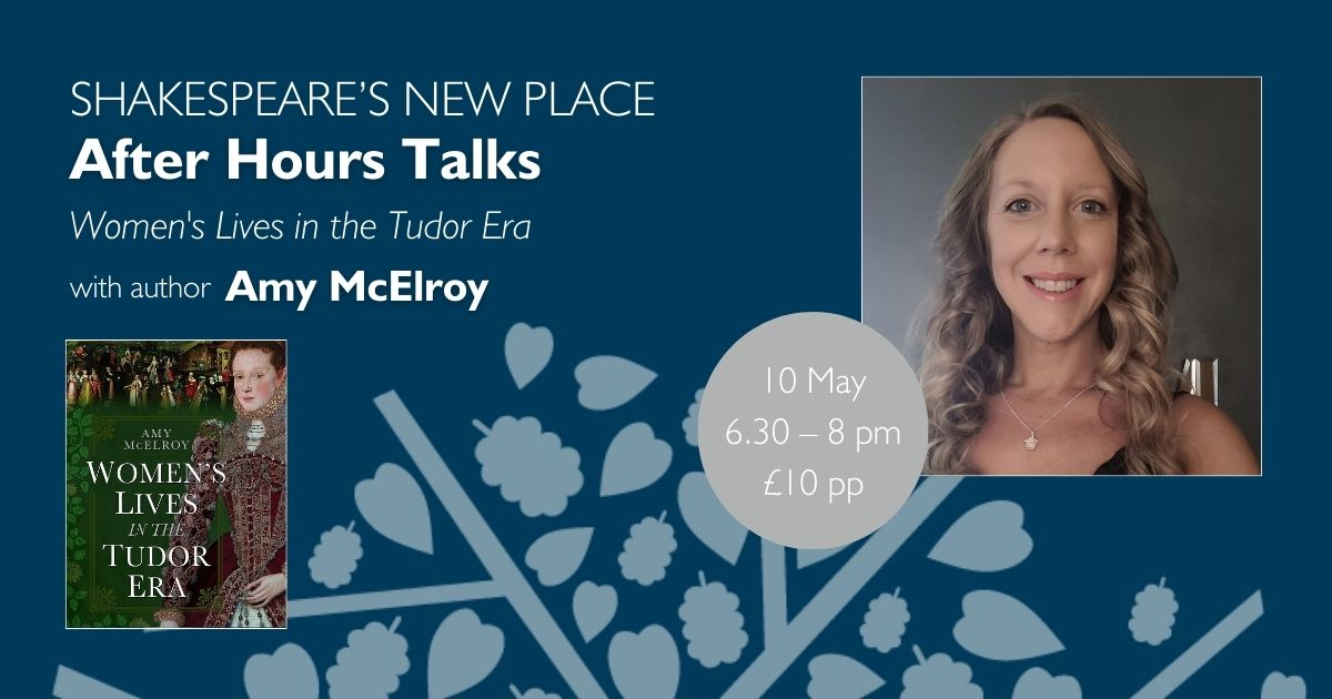 Last chance to book tickets to out second After Hours event at Shakespeare’s New Place on 10 May. 🌙 Author talk with Amy McElroy 🌙Q&A discussion on Women’s Lives in the Tudor Era 🌙Exclusive access to our Hidden Voices Exhibition Click here to book 👉 bit.ly/3TZeEIS