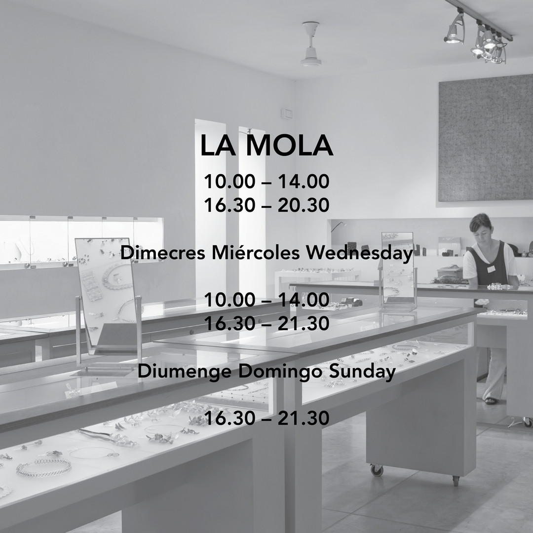 Re-obrim les portes de la nostra botiga-taller al Pilar de la Mola, a Formentera ho tenim tot apunt per retrobar-nos!

#Contemporaryjewelry #Handcraftedjewelry #mediterraneanjewelry #uniquejewels #responsiblejewelry #sustainablejewelry #fairmined
