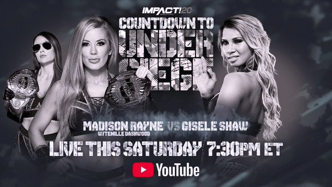5/7/2022

Gisele Shaw defeated Madison Rayne at Under Siege from the Promowest Pavilion in Newport, Kentucky.

#ImpactWrestling #UnderSiege #GiseleShaw #MadisonRayne #TenilleDashwood #Emma