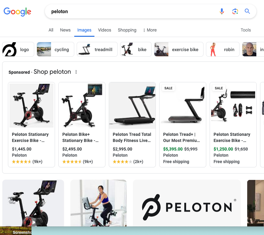 Did anyone else notice Google is adding ads to the image tab in Google? (client: why did impressions in increase so much?) 

Just to be clear I was searching with the intent to find a logo/image for a piece of content I am working on when I noticed this... #ppcchat