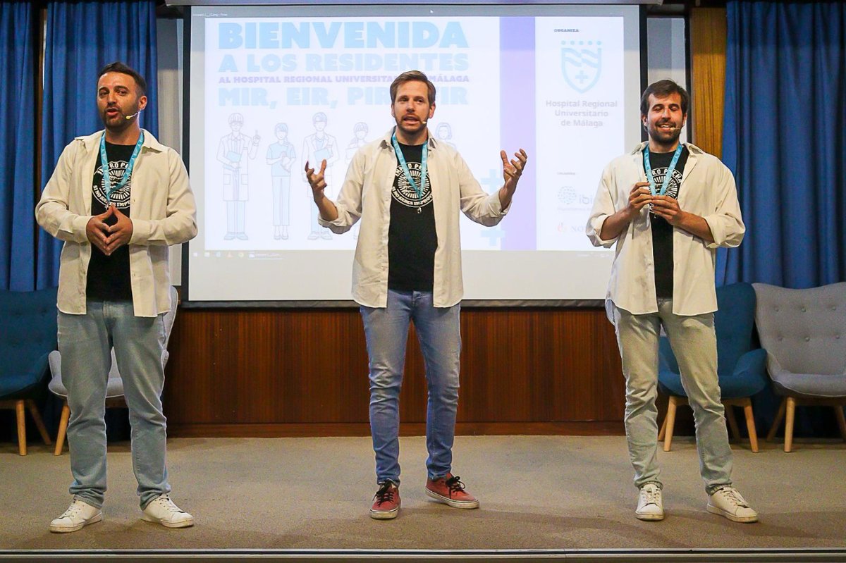 ❤¡Les deseamos toda la suerte del mundo en su R1! 👏Queremos darle las gracias a @Novartis e @_ibima por colaborar en el encuentro y a @CulturaEnVena_ y Impro Pechá por participar y hacernos disfrutar con su talento. #SomosHRegional #HRUMContigo @MalagaJunta @saludand