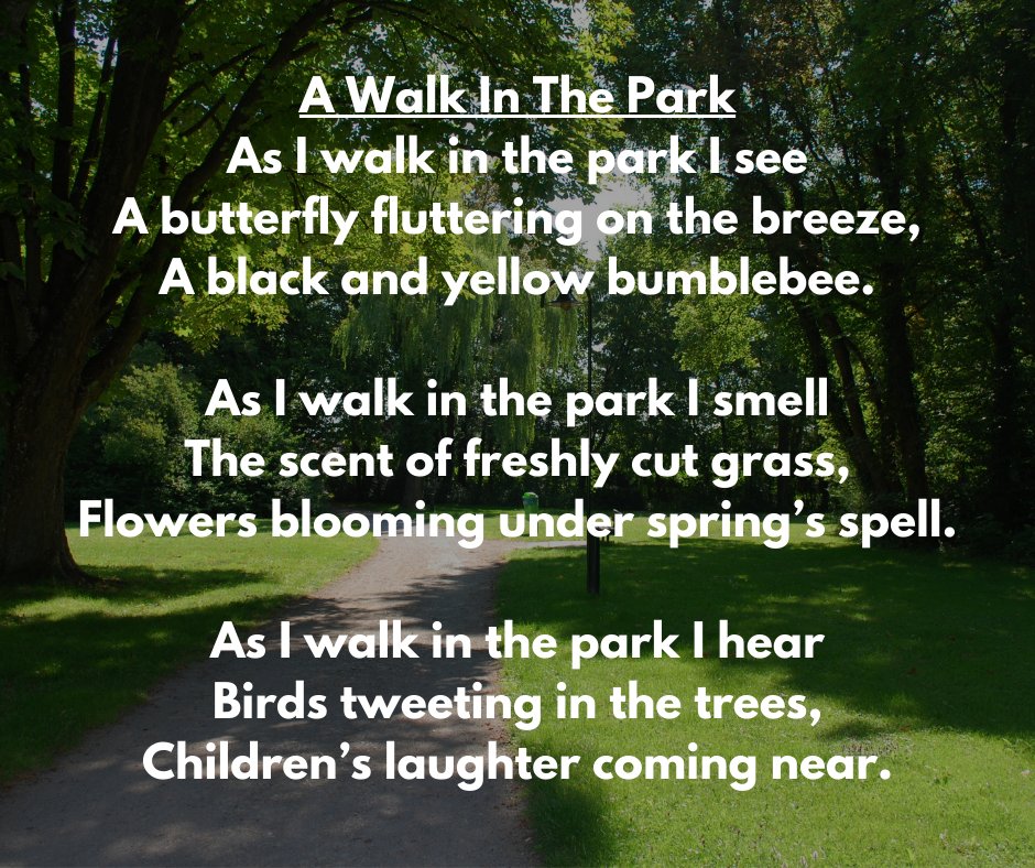 We've been inspired by Ranger Hamza's Eco Quest and have been on a nature walk and written a poem! Why not write your own nature-inspired poems and send them in to us!