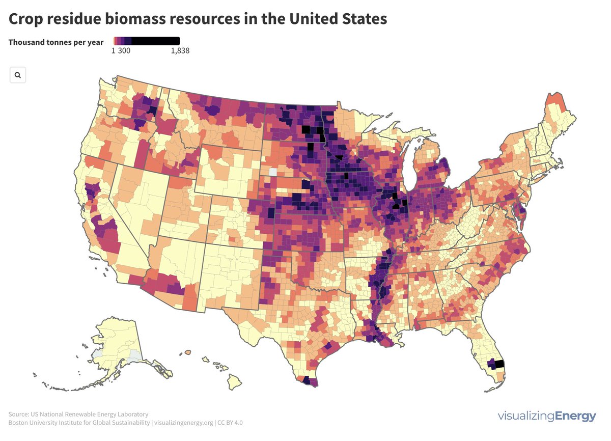 Large #biomass resources are concentrated in the major crop-producing states. But removal of crop residues can worsen #soilerosion and loss of nutrients. spr.ly/6013j5Gmf