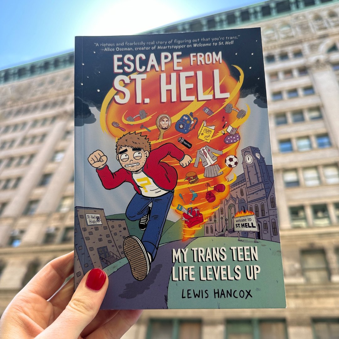 Rejoin @lewishancox for all the ups, downs, and inspiring honesty around coming into his own as a trans man in Escape from St. Hell, a new sequel to Welcome to St. Hell, out today. bit.ly/3QnwuUL