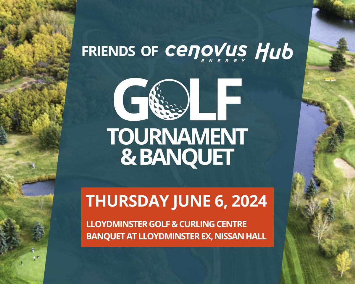 Your business has an opportunity to become part of the Cenovus Energy Hub legacy!

To become a sponsor in our upcoming Golf Tournament & Banquet, email sportingevents@friendsofceh.ca 🏌️

#CenovusHub #YLL #Lloydminster