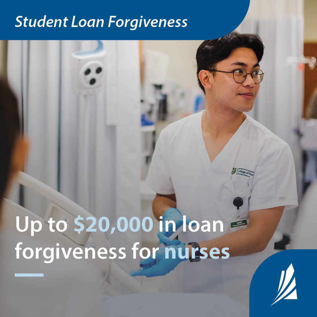 Have you heard of the Student Loan Forgiveness for Nurses and Nurse Practitioners program? You could be eligible for up to $20,000 in Saskatchewan Student Loan forgiveness if you work in a designated Saskatchewan community. Learn more 🔗 bit.ly/3ds0U4S