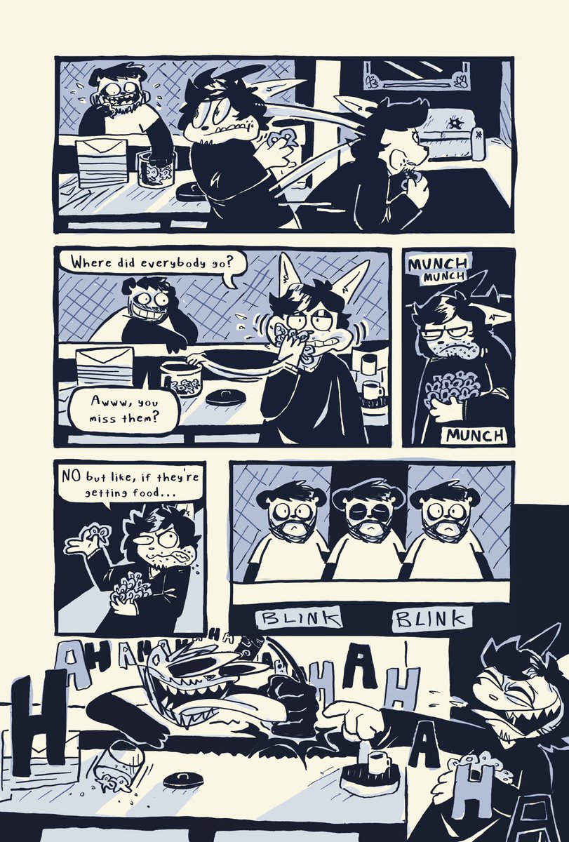 peperdoodel's tweet photo. Comic about caring more about food than family wellbeing (I was really hungry) https://t.co/YsbG0ibK24