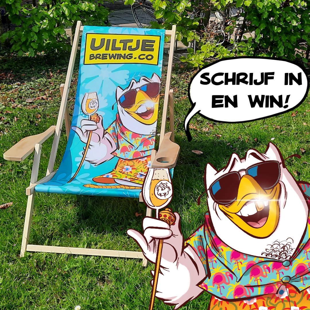Every month we have a giveaway for everyone who receives our newsletter, this week an Uiltje Beach chair! Sign up for our newsletter for a chance to win this awesome Uiltje branded beach chair!

👉️uiltjebrewing.com/blog/schrijf-j…