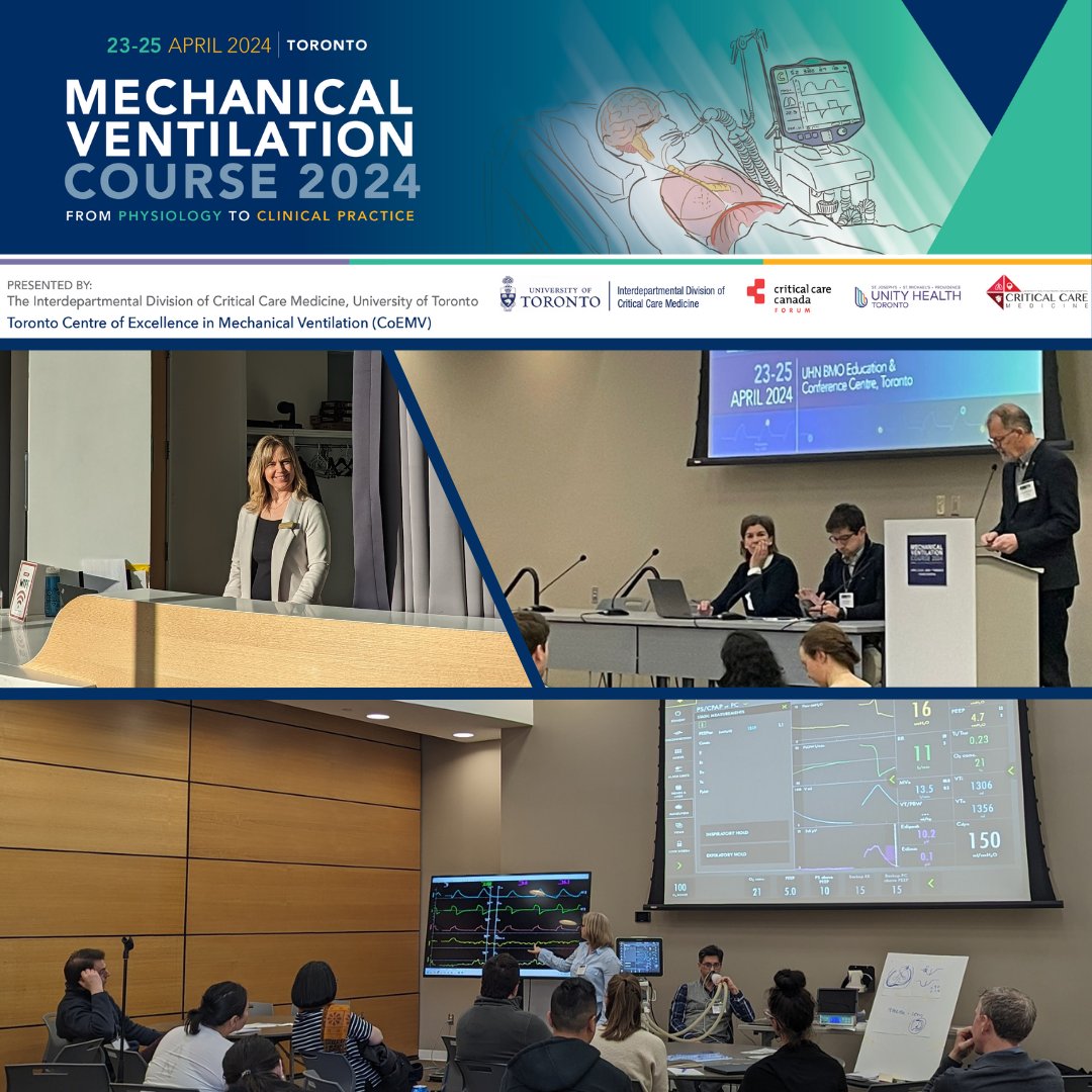 They Bayley Group spent 3 days recently in Toronto for the Mechanical Ventilation Symposium. This hybrid course brings international medical professionals together to improve their clinical practice. Thank you to the course organizers for another successful program.  #MVent2024
