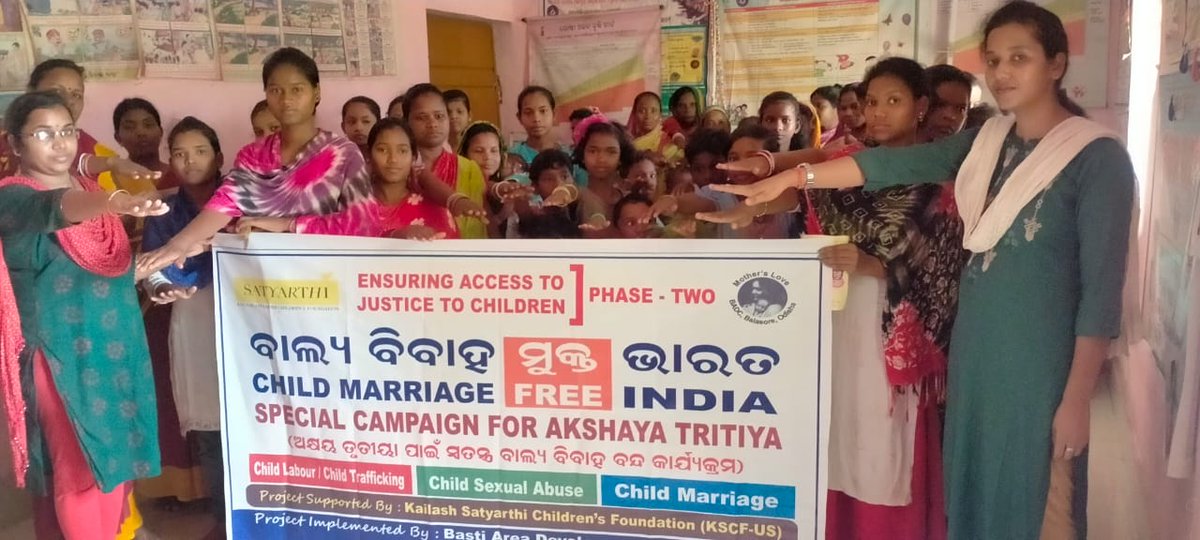 BADCBalasore's tweet photo. SPECIAL CAMPAIGN FOR AKSHYA TRITIA .AT -BEDA SAHI ,UNDER NILGIRI BLOCK,DIST-BALASORE , ODISHA 
#ChildMarriageFreeIndia 
#Balvivahseazadi 
#AkshayaTritiya https://t.co/LqPHEh3mym