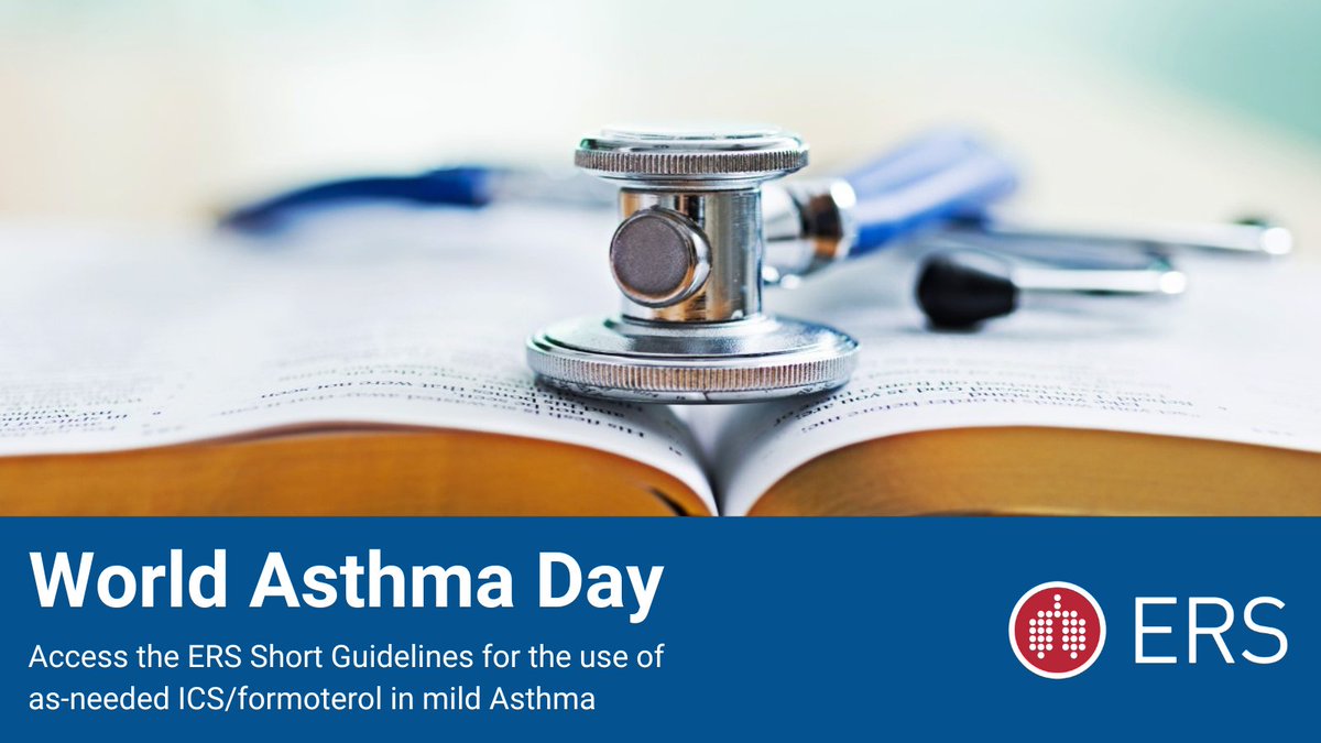 Explore the latest ERS Short Guidelines for the use of as-needed ICS/formoterol in mild Asthma, and additional resources including an episode of Guidelines in Focus, and an ERJ Podcast. channel.ersnet.org/media-101785-e… #WorldAsthmaDay