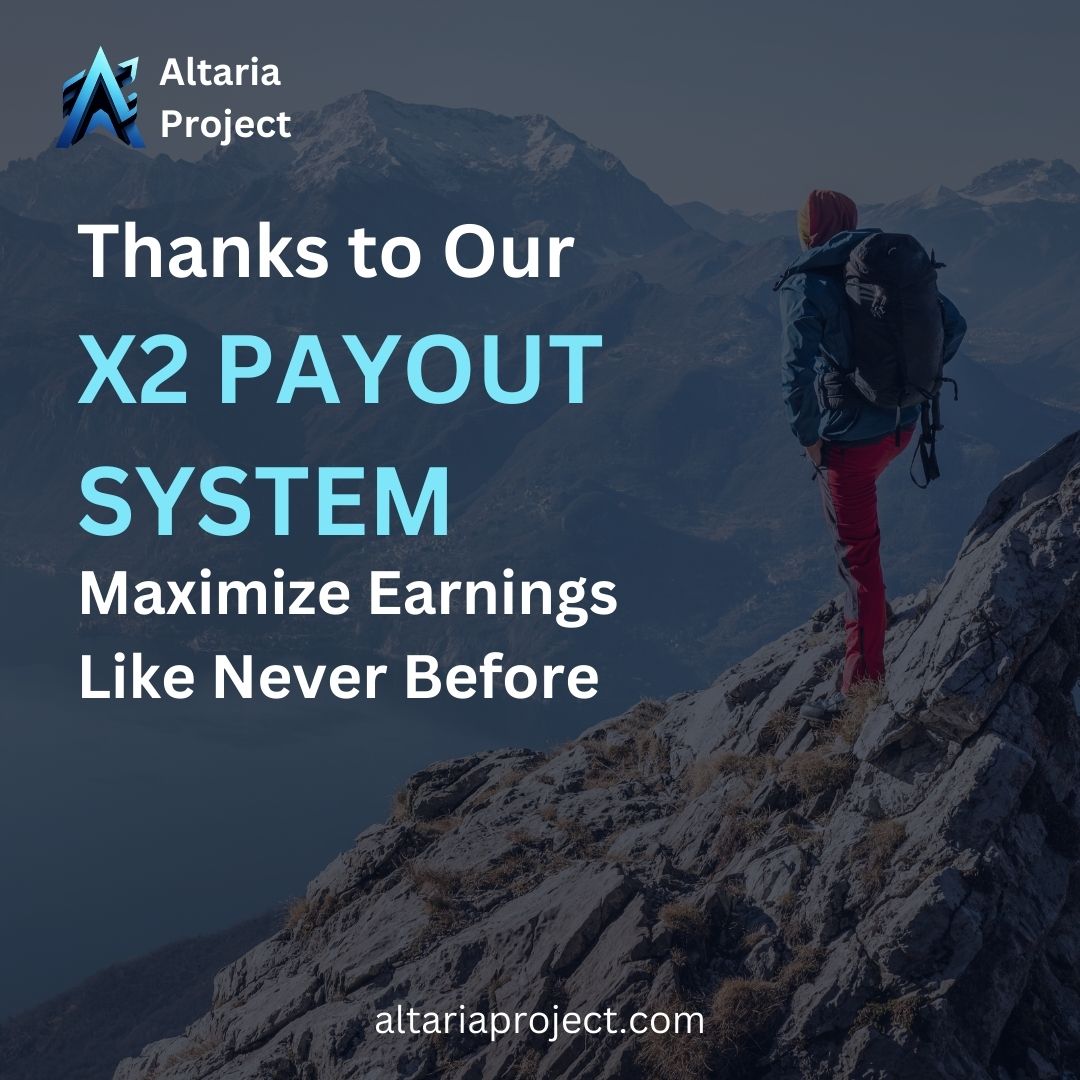 Multiply your profits with Altaria Project! Thanks to our x2 payout boost system, you have the opportunity to maximize your earnings like never before. Enter the dimension of financial success with Altaria. #AltariaProject #MaximizeProfits #trading #propfirm #investment