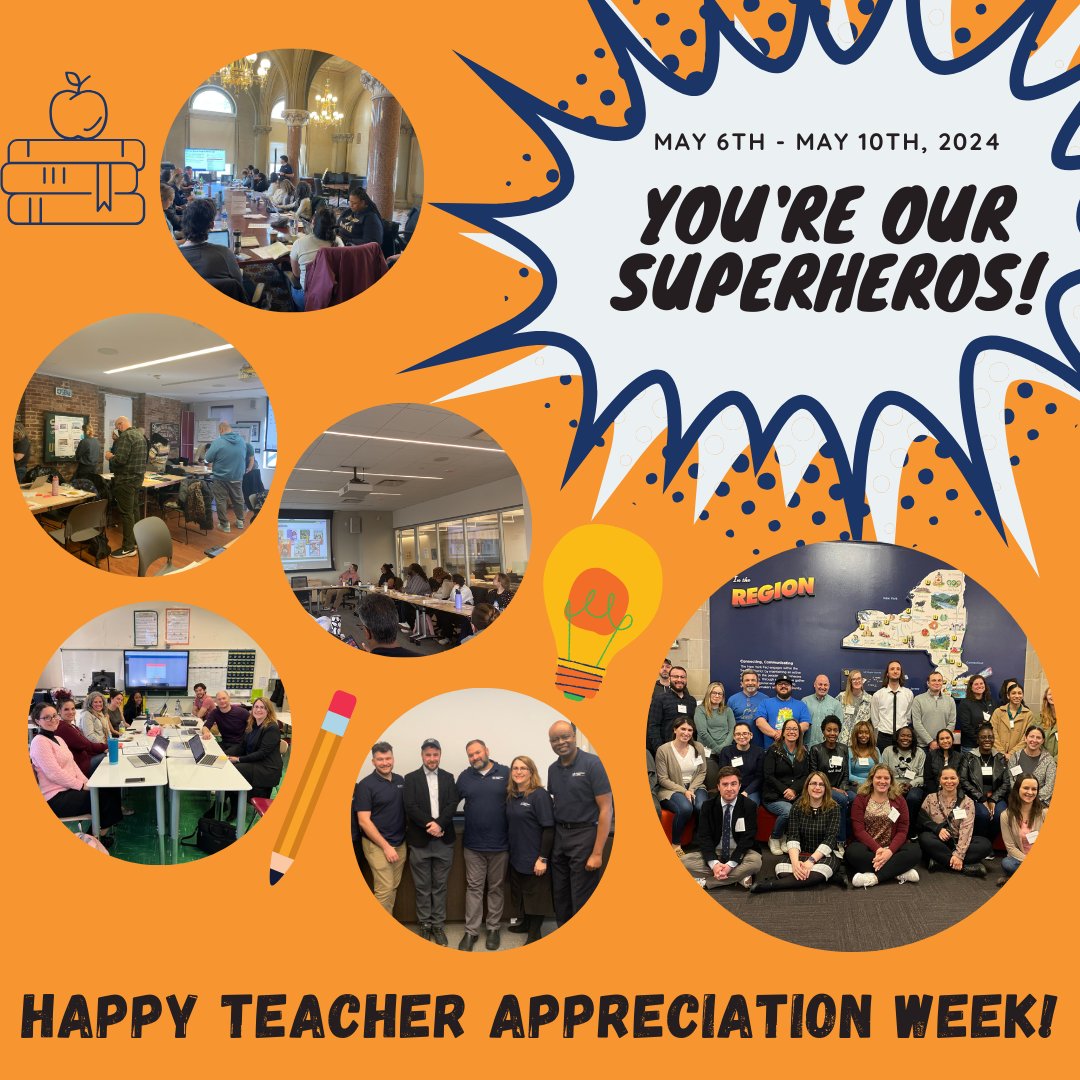 Happy Teachers Appreciation Week from the Social Studies and Civics Department! We couldn't do what we do every day without teachers - you make all of our work possible! Democracy needs teachers! #civicsforall #nyc #civicseducation #TeacherAppreciationWeek