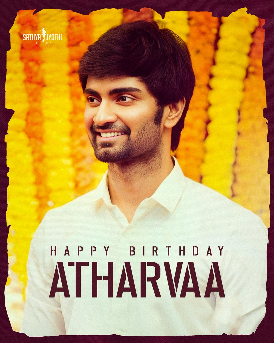 Wishing the talented @Atharvaamurali a very Happy Birthday 🎂🎉