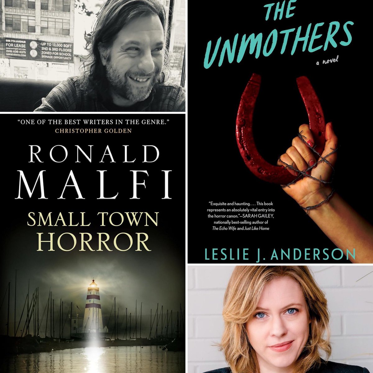 In two weeks, Ronald Malfi (SMALL TOWN HORROR) and Leslie J. Anderson (THE UNMOTHERS) join me live for our May session of Fearmongers. Wednesday, May 22nd at 8 PM/EST. Join us via Zoom by registering here: bit.ly/4aTpes4 @RonaldMalfi @inkhat @WestportLibrary