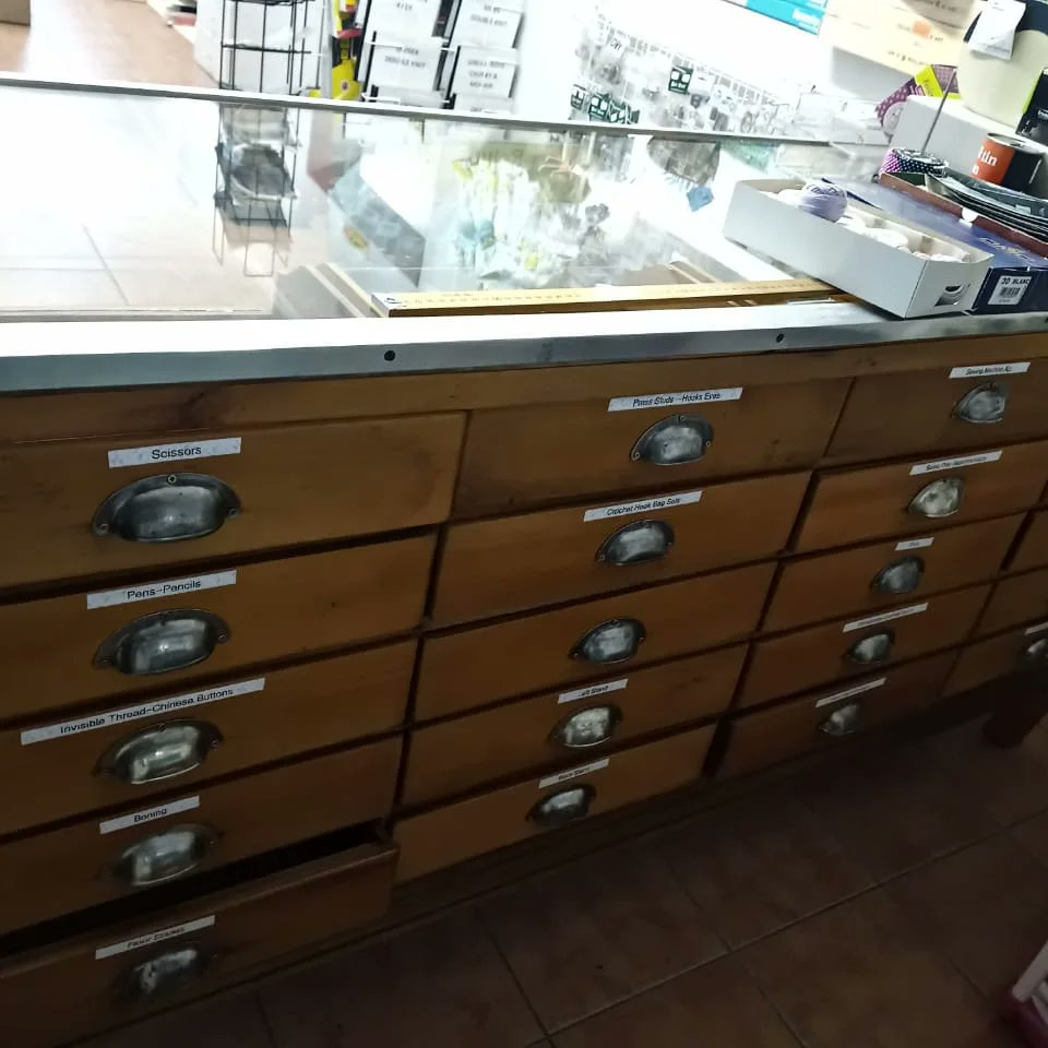 Vintage shop display counter with 20 drawers.  For auction on the 21st of May at our onsite auction.

Register on our website to stay updated: grandoak.co.za 

#grandoakauctions #shopfitting #vintagefurniture #shopdisplay