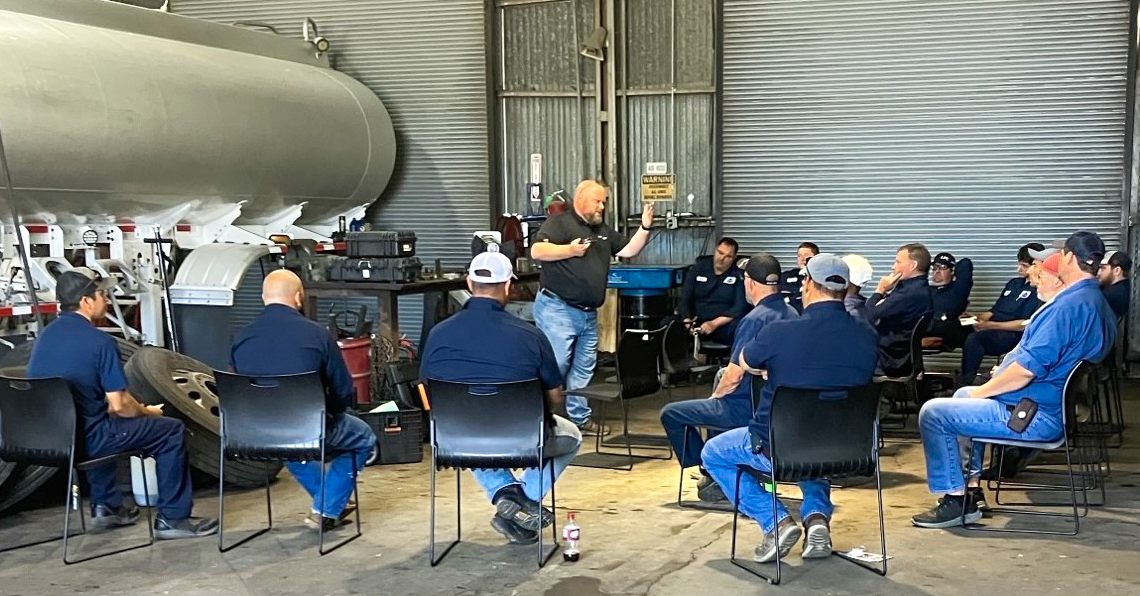 Recently, our Maintenance teams out of Baton Rouge, Duson, and Slidell, LA, went through a wheel class and earned a new certification! 

You keep us moving! 

#DupréLogistics #Maintenance #Safety #DriveDupré  #AlwaysForwardThinking