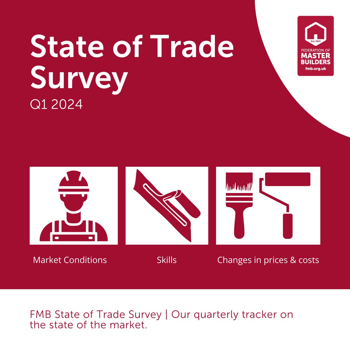 🏗️ From market conditions to skills shortages and cost increases—our State of Trade Survey for Q1 2024 covers it all. Thank you to our members for your invaluable insights. Your experiences help shape a clearer future for the UK construction industry. fmb.org.uk/resource/state…