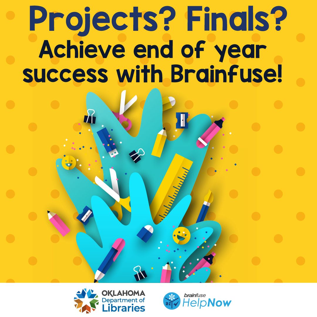 The end of the school year means finals and projects are due! But don’t worry, you can visit buff.ly/3K5MSWN to connect with a free live online tutor to help you succeed. #BrainfuseCommunity #OnlineTutoring #EndofSchoolYear #SchoolSuccess #HomeworkHelp