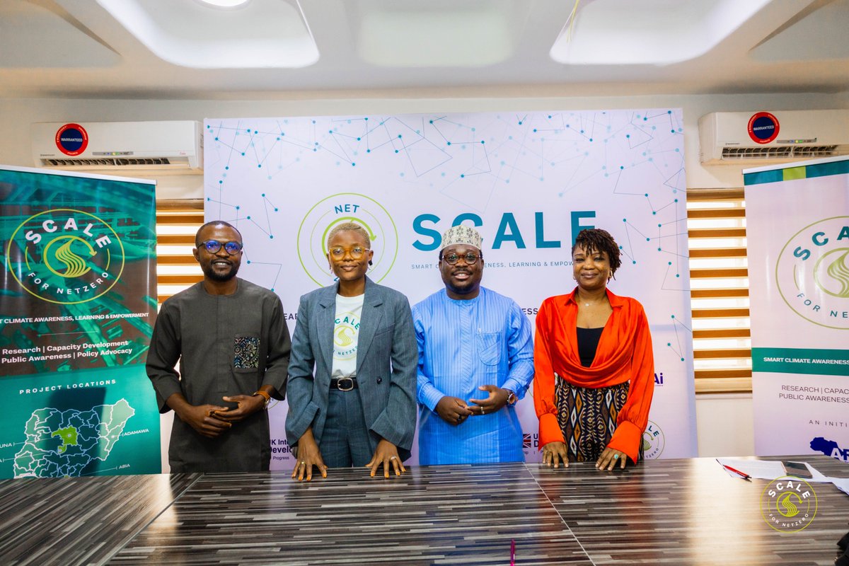 Areai4Africa's tweet photo. In the same vein, Idongesit Udoh, Head of the UK Government’s Digital Access Programme and Country Adviser, said that “The intervention undoubtedly represents a novel pioneering effort to leverage evidence-based,
#SCALEforNetZero https://t.co/jnSdd52GMc