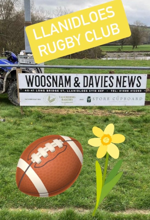 Another sponsorship board up ! This time #Llanidloes #Rugby Club. #LlanidloesRugbyClub 🏉 @LlanidloesRFC If the locals supports us by shopping locally then in turn we support them. 🥰 #Woosnam @trudydavies1964 #IndependentRetailers #Charity #Kindness #CommunityMatters