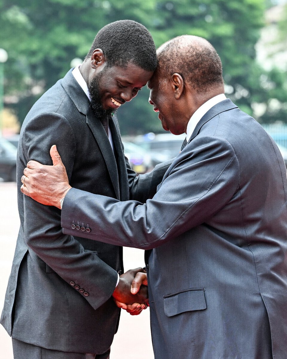 📌🚨SEM Bassirou Diomaye avec le président ivoirien
