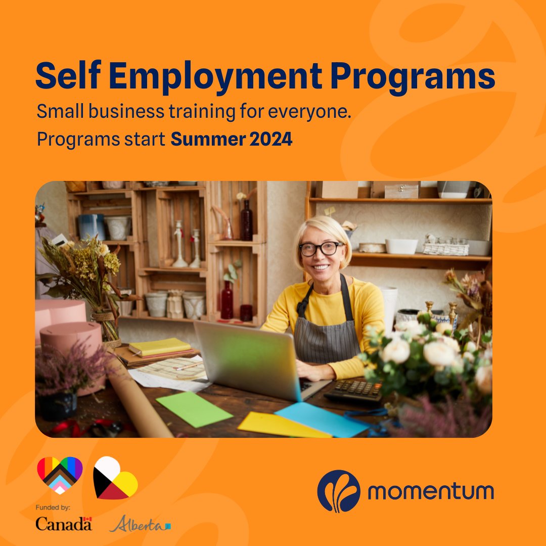 Ready to turn your ideas into a self-employment plan? If you're #unemployed or underemployed, our no-cost, full-time, and part-time #self-employment programs can support you with the skills and knowledge needed to start a small business. Contact us today and make it happen!
