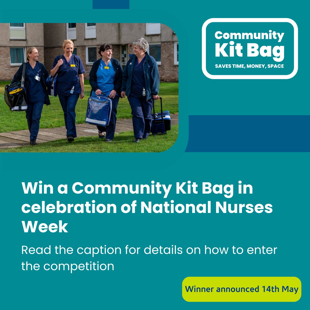 To celebrate #NationalNursesWeek we're giving away a FREE Community Kit Bag system ❗ Retweet and like this tweet to enter (make sure you are also following us). We'll announce the winner on 14th May - good luck! #ThisBagGivesBack