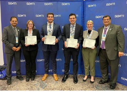 A team of four Management students from Frostburg State University won 2nd place in the Written Case Competition at the Society for Advancement of Management’s 2024 International Business Conference held in Orlando.